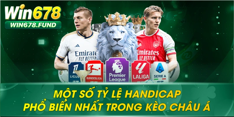 Một số tỷ lệ handicap phổ biến nhất trong Kèo Châu Á